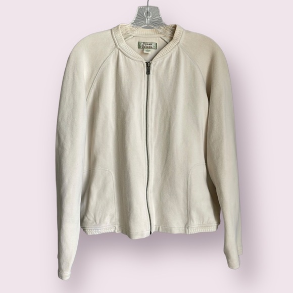 Tommy Bahama Other - Tommy Bahama Off-White Zip Up Sweater